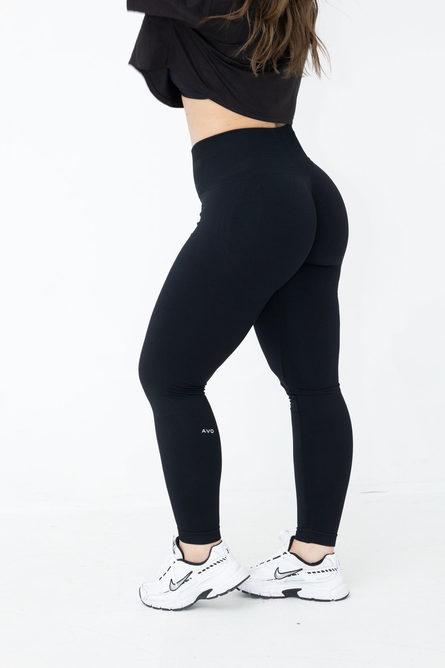 Black seamless leggings