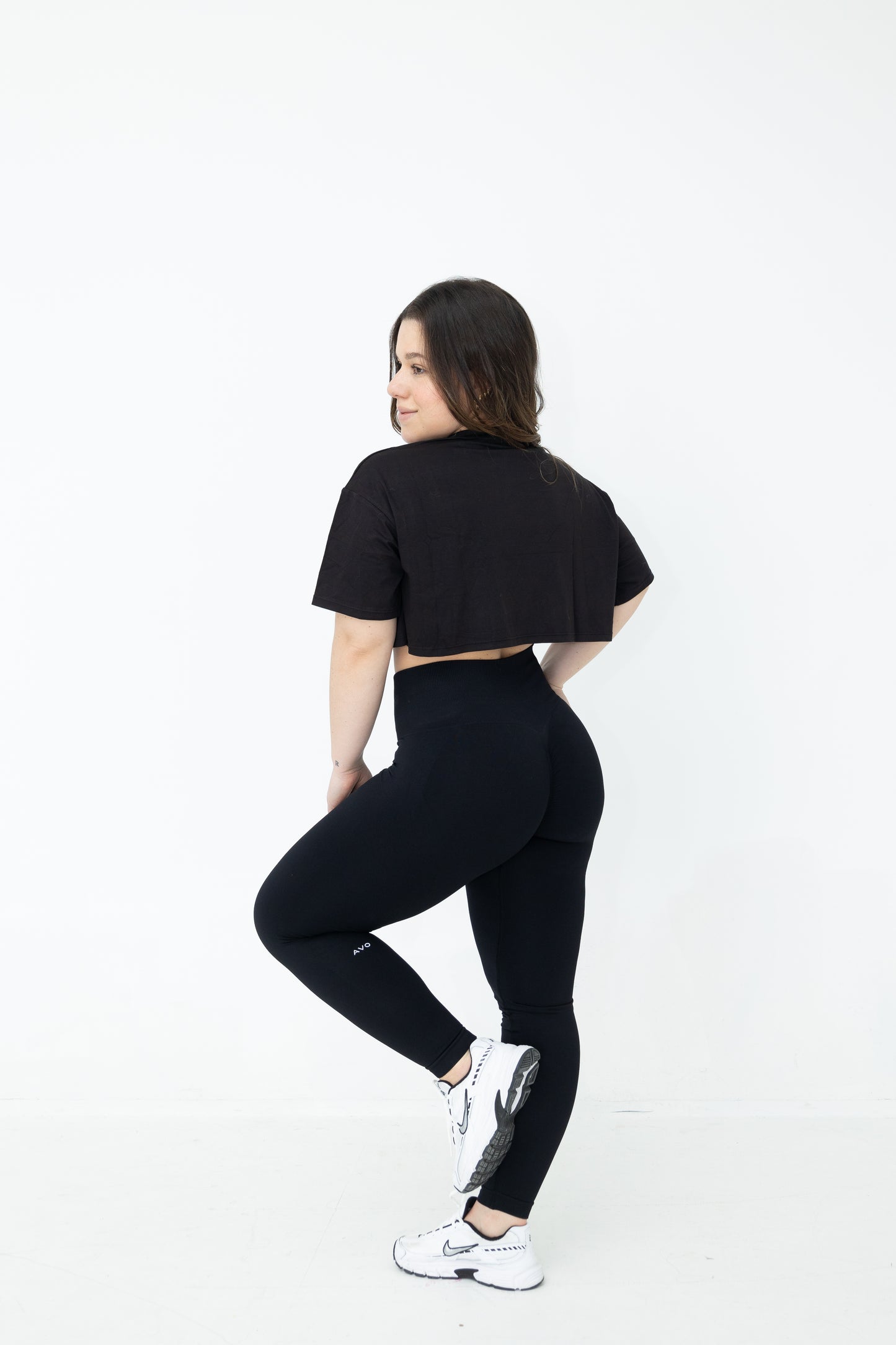 Black seamless leggings